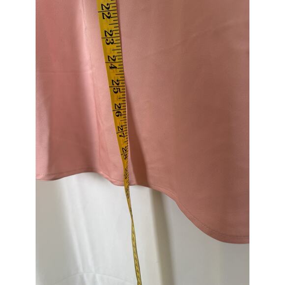J.Crew Women's Pink Midi Slip Skirt Size M Elastic Waist Satin - Picture 5 of 5